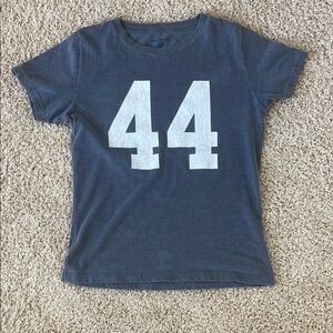 Brandy Melville dark blue grey number shirt